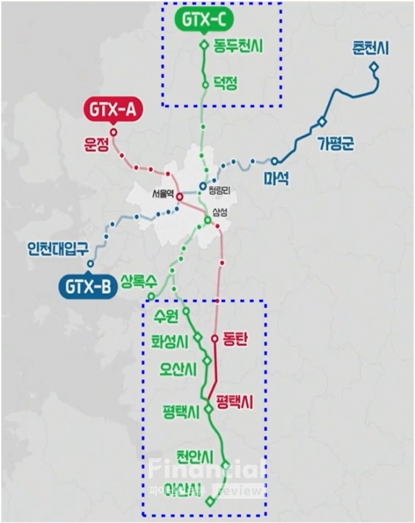 GTX A.C노선 연장 노선도 / 사진=국토교통부