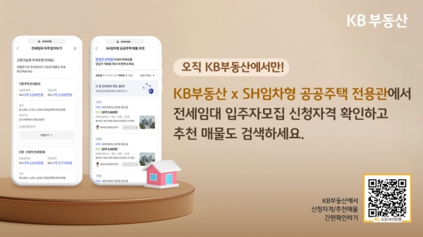 KB국민은행, SH전용관서 전세임대 매물 추천 서비스 제공 / 사진=KB국민은행