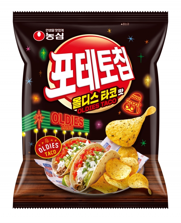 농심 포테토칩 올디스타코맛 제품 이미지./사진=농심